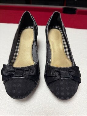 Ruby Shoo Modcloth Black Bow-Accent Women's heels